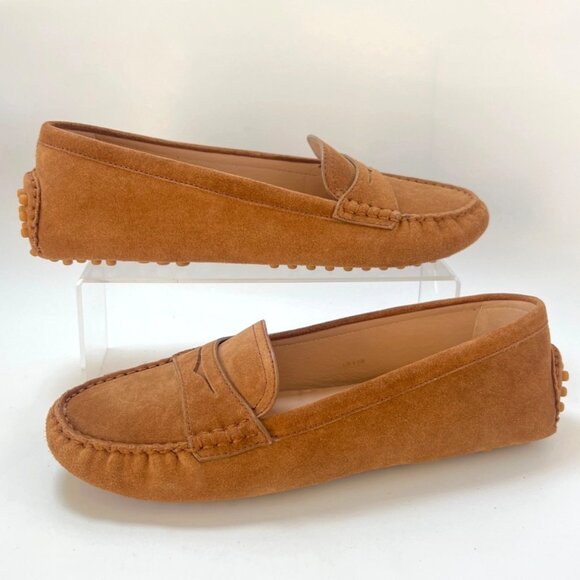 Veronica Beard Jia hazelwood Suede Loafers Women Size 9.5 - Picture 2 of 11